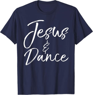 Live Love Dance Ballet Design Studio Cute Christian Dancer Gift Teen Girls Fun Jesus & Dance T-Shirt - T-Shirt | Navy