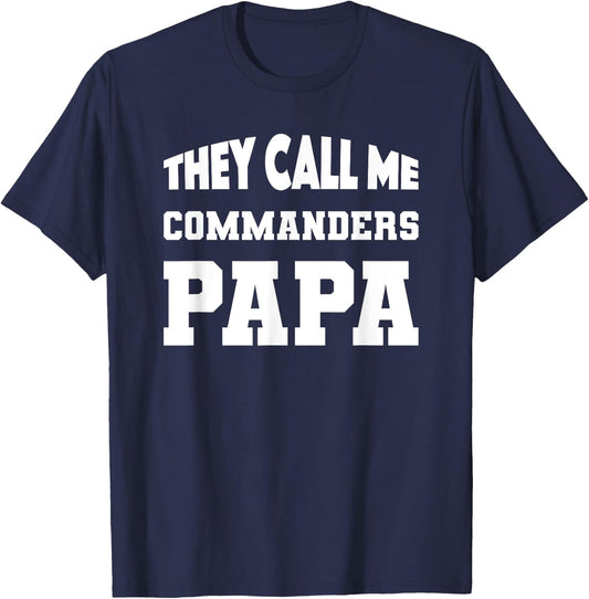 Commanders Washington County They Call Me Papa HS T-Shirt - T-Shirt | Navy