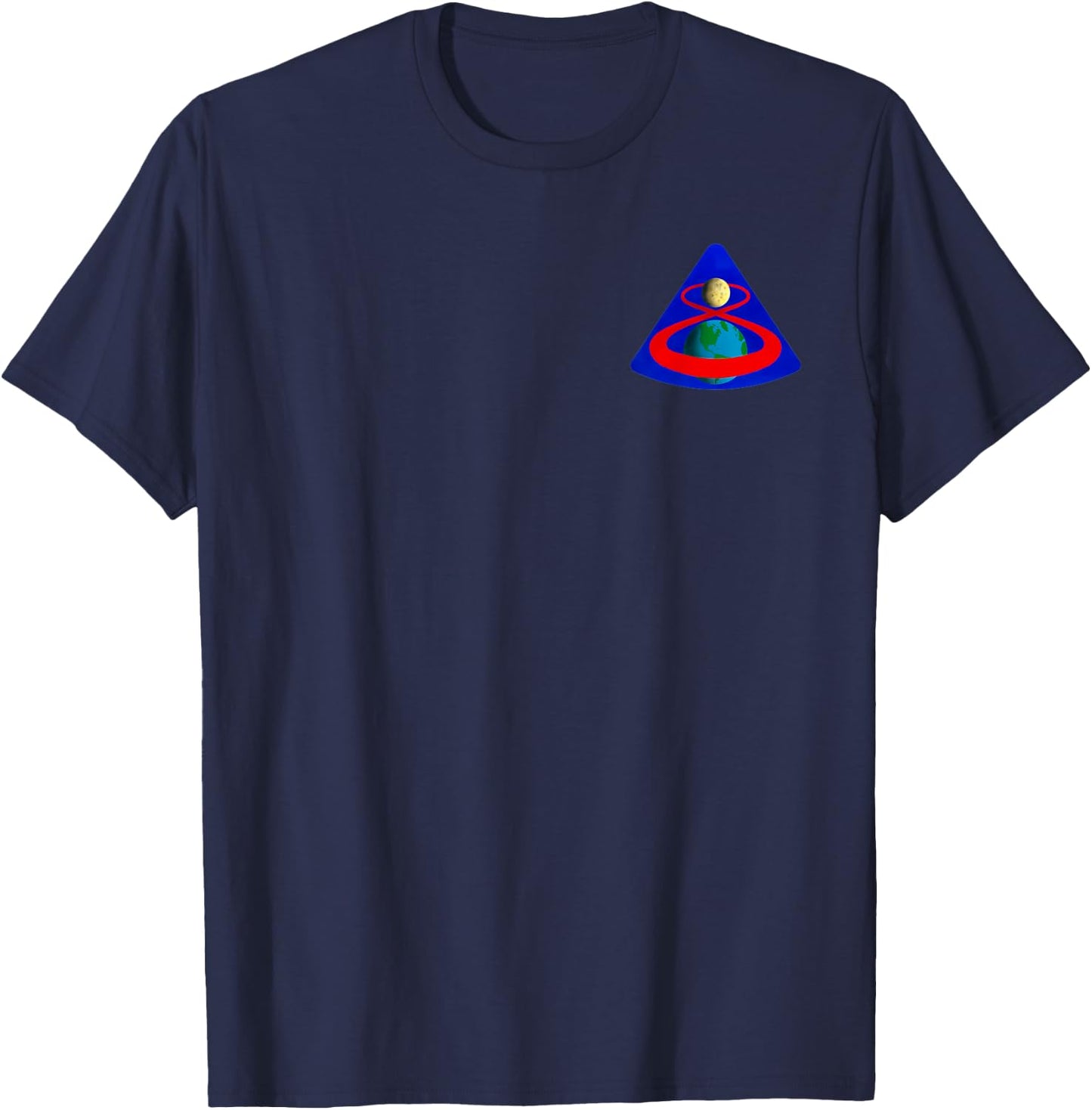 NASA Apollo 8 - 50 Years Apollo Moon Landing - Pocket T-Shirt - T-Shirt | Navy
