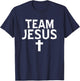Team Jesus Christian Pride Shirt T-Shirt - T-Shirt | Navy