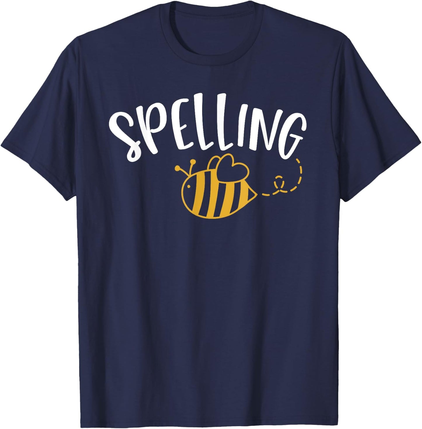 Cute Spelling Bee Design - School Spelling Bee T-Shirt - T-Shirt | Navy
