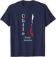 Map of Chile South America T-Shirt - T-Shirt | Navy