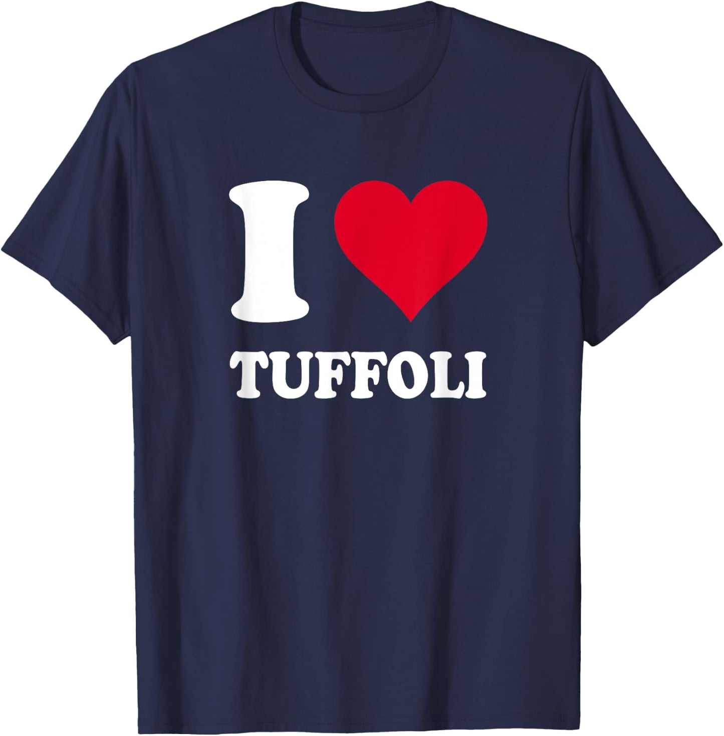 Red Heart I Love Tuffoli T-Shirt - T-Shirt | Navy