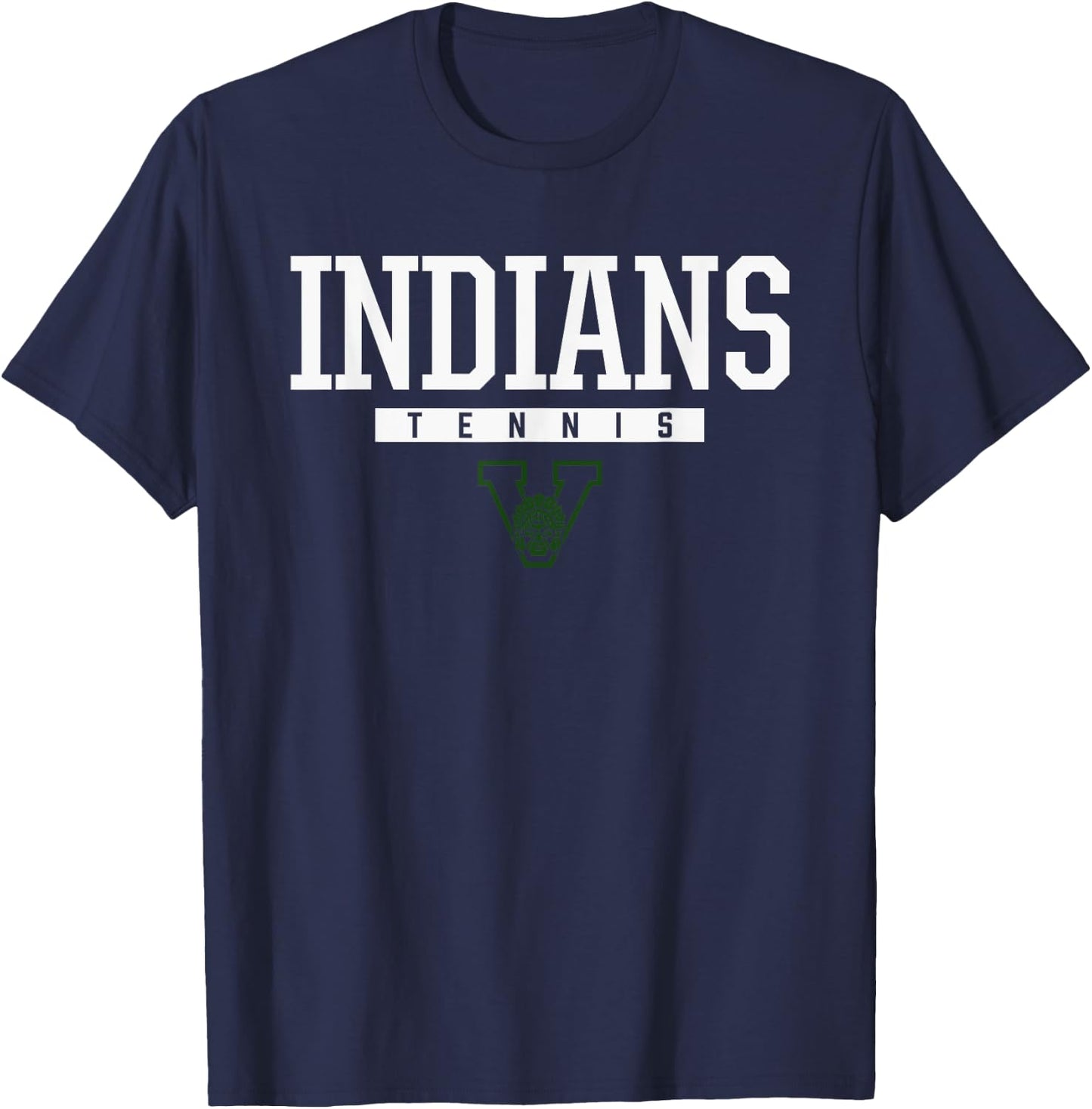 Venice Indians Logo Tennis HS T-Shirt - T-Shirt | Navy