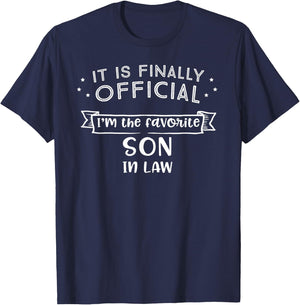Favorite Son In Law Shirt Novelty Gifts T-Shirt - T-Shirt | Navy
