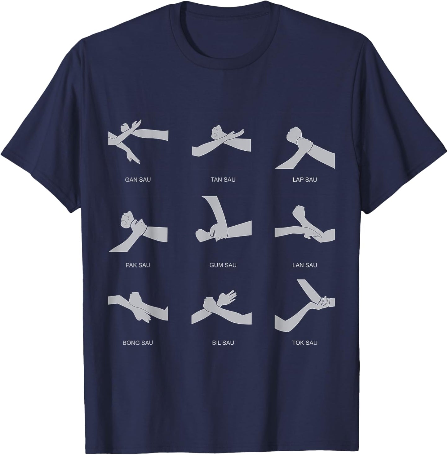 Wing Chun Kung Fu Martial Arts Gift T-Shirt - T-Shirt | Navy