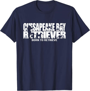 Funny Chesapeake Bay Retriever T Shirt dog gift Hund T-Shirt - T-Shirt | Navy