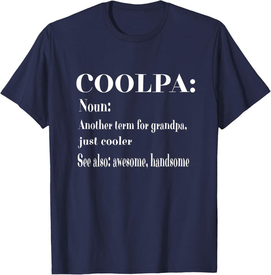 Coolpa Grandpa Grandad Pop T-Shirt - T-Shirt | Navy