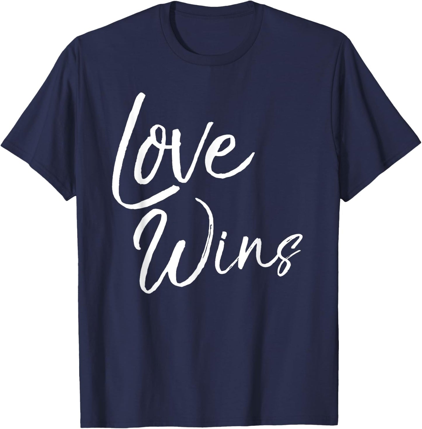 Love Wins Shirt Fun Cute Christian One Another Worship T-Shirt - T-Shirt | Navy