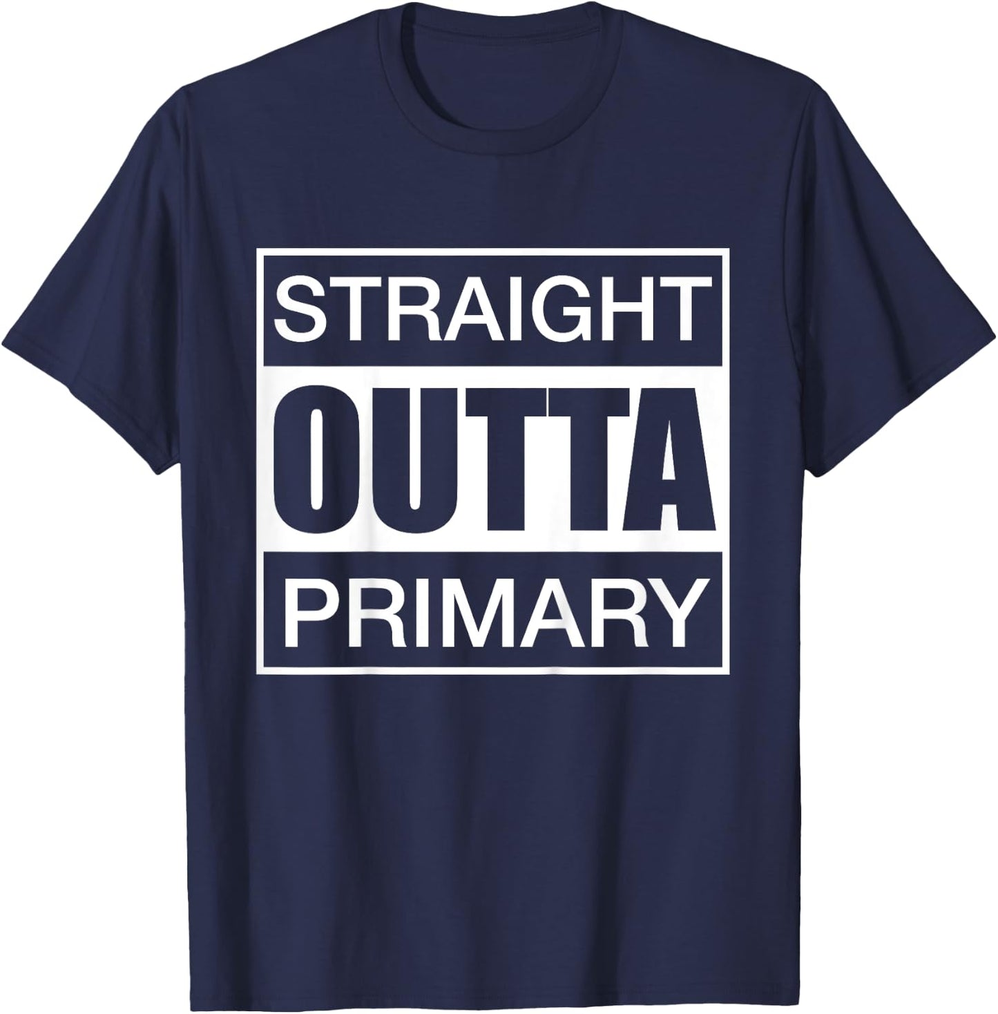 Kids Straight Outta Primary LDS Mormon Funny Kids T-Shirt - T-Shirt | Navy