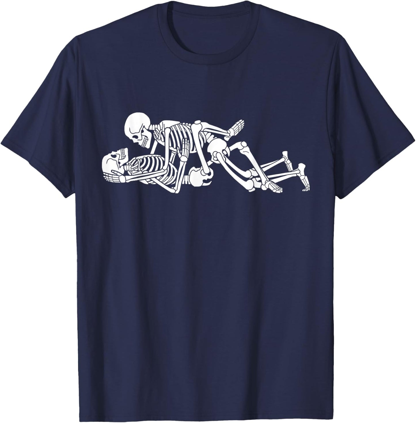 Halloween Naughty Sexy Funny Skeleton Costume T-Shirt - T-Shirt | Navy