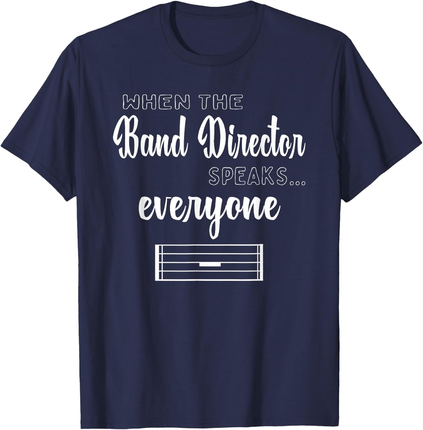 Funny Band Director Shirt Music Teacher Gifts Appreciation T-Shirt - T-Shirt | Navy