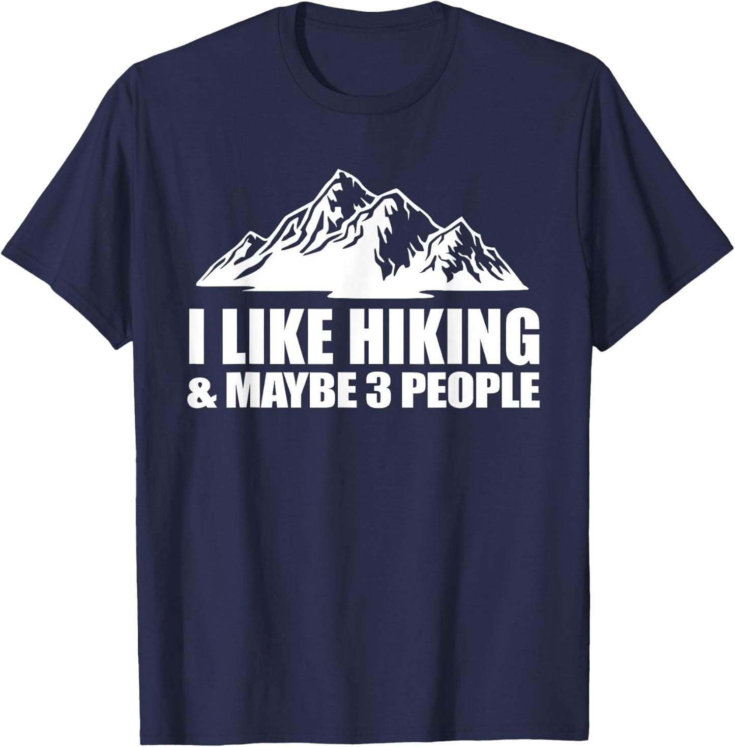 Best Hiking Art Women Outdoor Hike Hiker Gag Hiking T-Shirt - T-Shirt | Navy