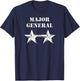 Major General - Army Officer Rank Insignia T-Shirt - T-Shirt | Navy