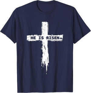 Christian Cross Religious T-Shirt - T-Shirt | Navy