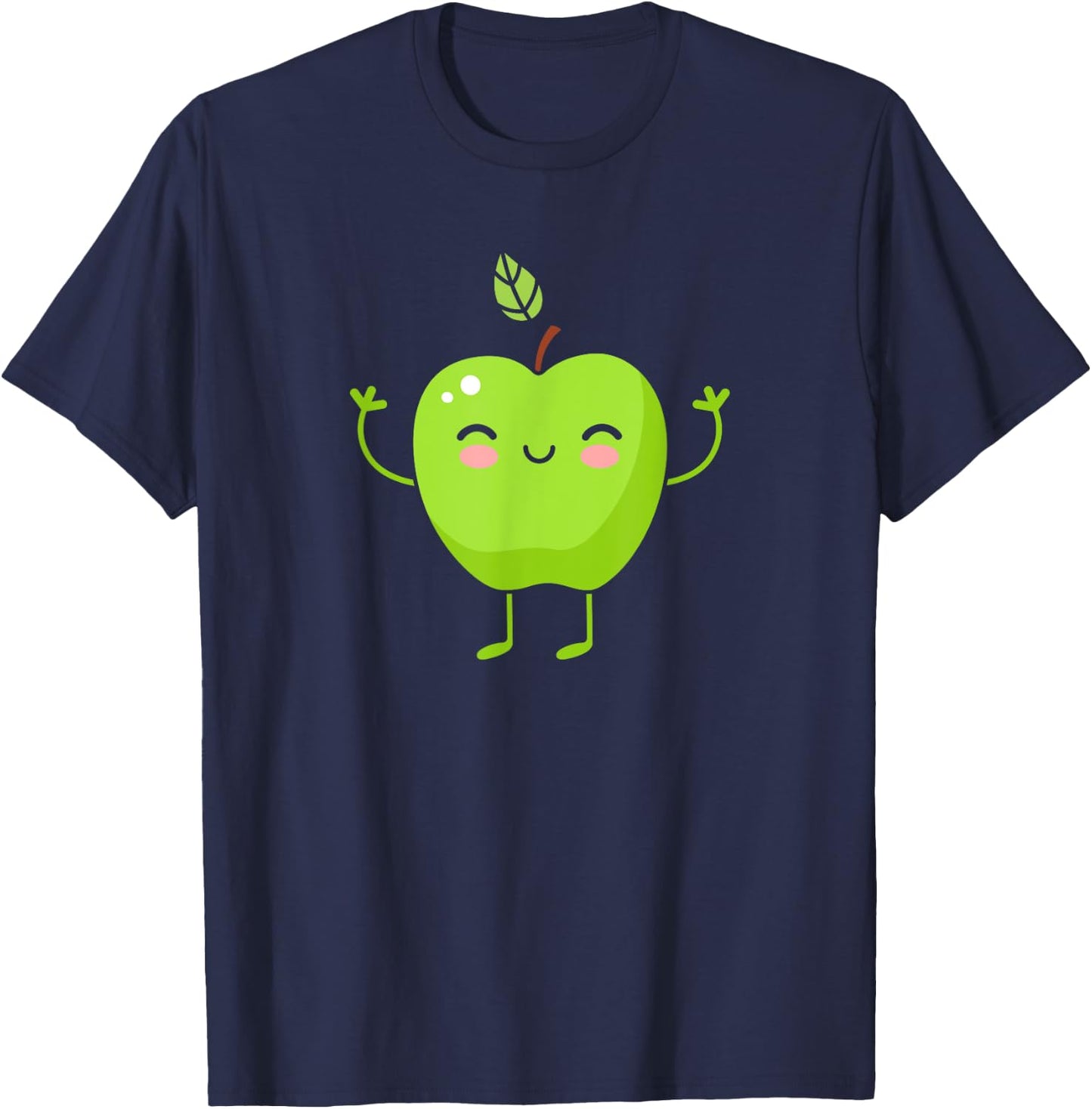 Green Apple - Fruit Gift Cute Green Apple Fruit Themed Gift T-Shirt - T-Shirt | Navy
