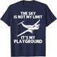 Funny Pilot Design Women Aviation Airplane Pilot T-Shirt - T-Shirt | Navy