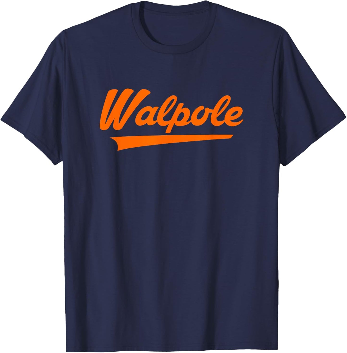 Walpole High School Vintage Swoosh T-Shirt - T-Shirt | Navy