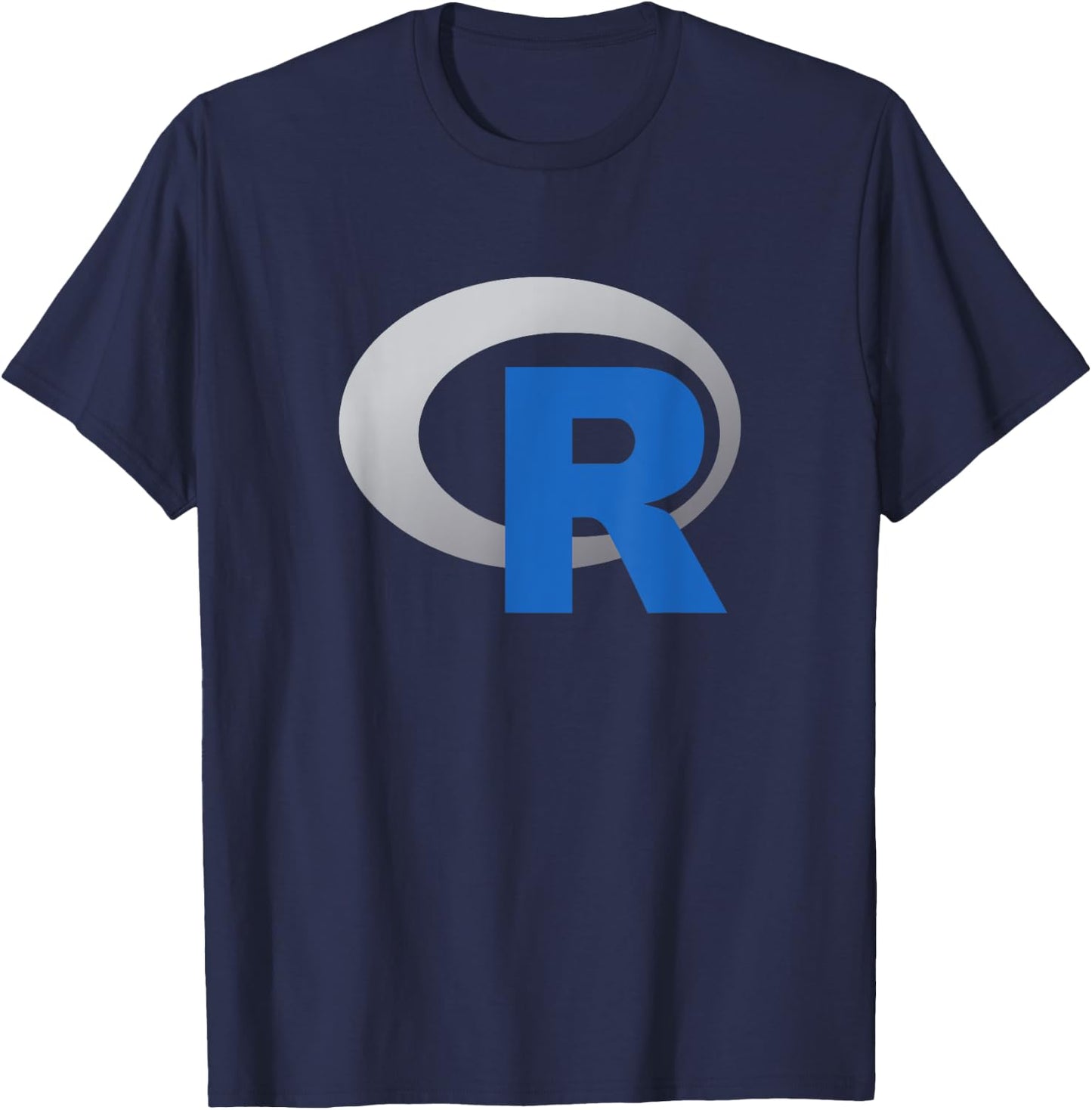 R Official Logo Programming Language T-Shirt - T-Shirt | Navy