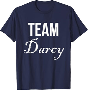 Team Darcy T Shirt Jane Austen Pride & Prejudice T-Shirt - T-Shirt | Navy