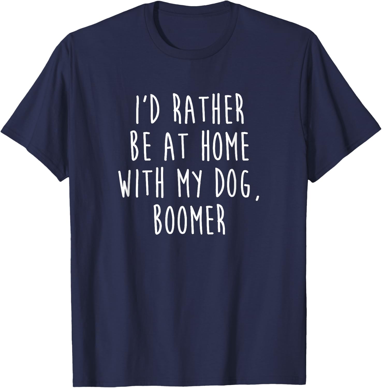 Boomer Dog Name Dog Gift T-Shirt - T-Shirt | Navy