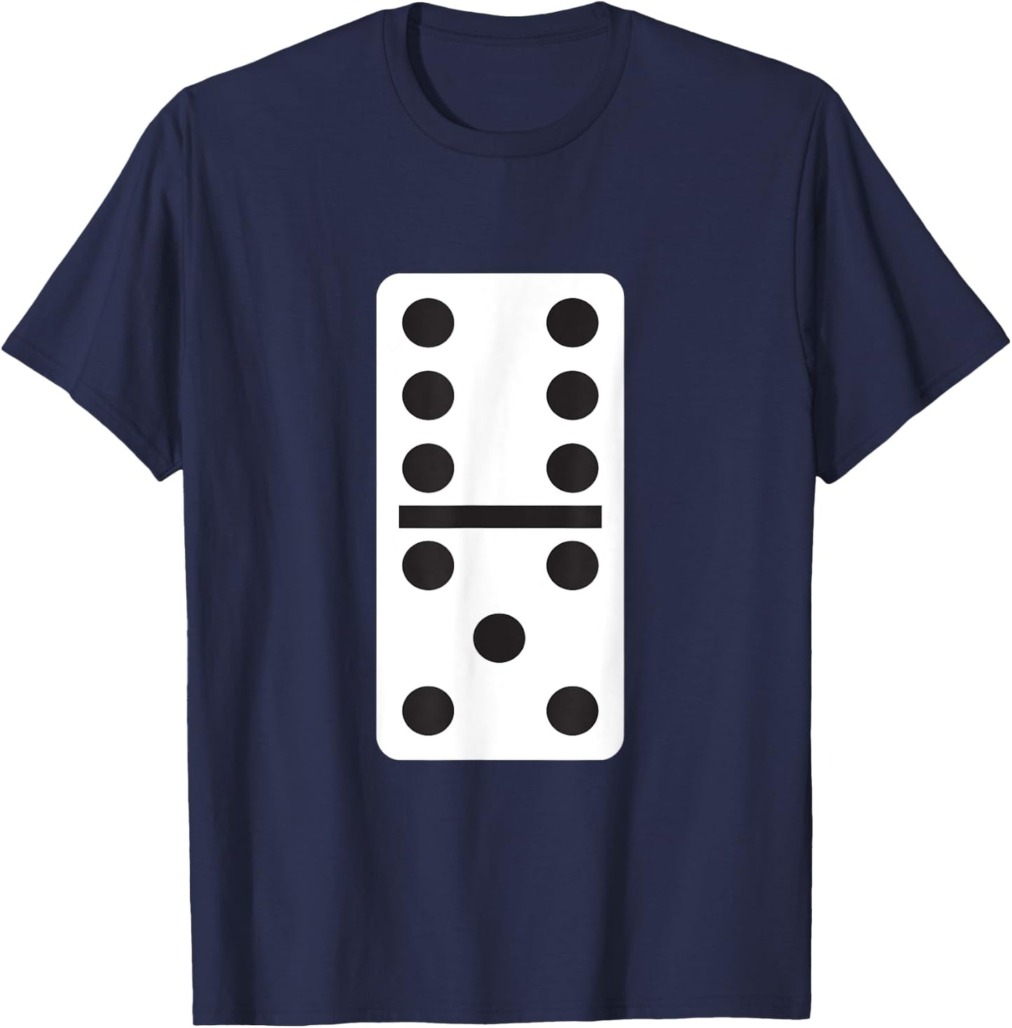Six Five Dominoes Easy Halloween Costume Domino Game T-Shirt - T-Shirt | Navy