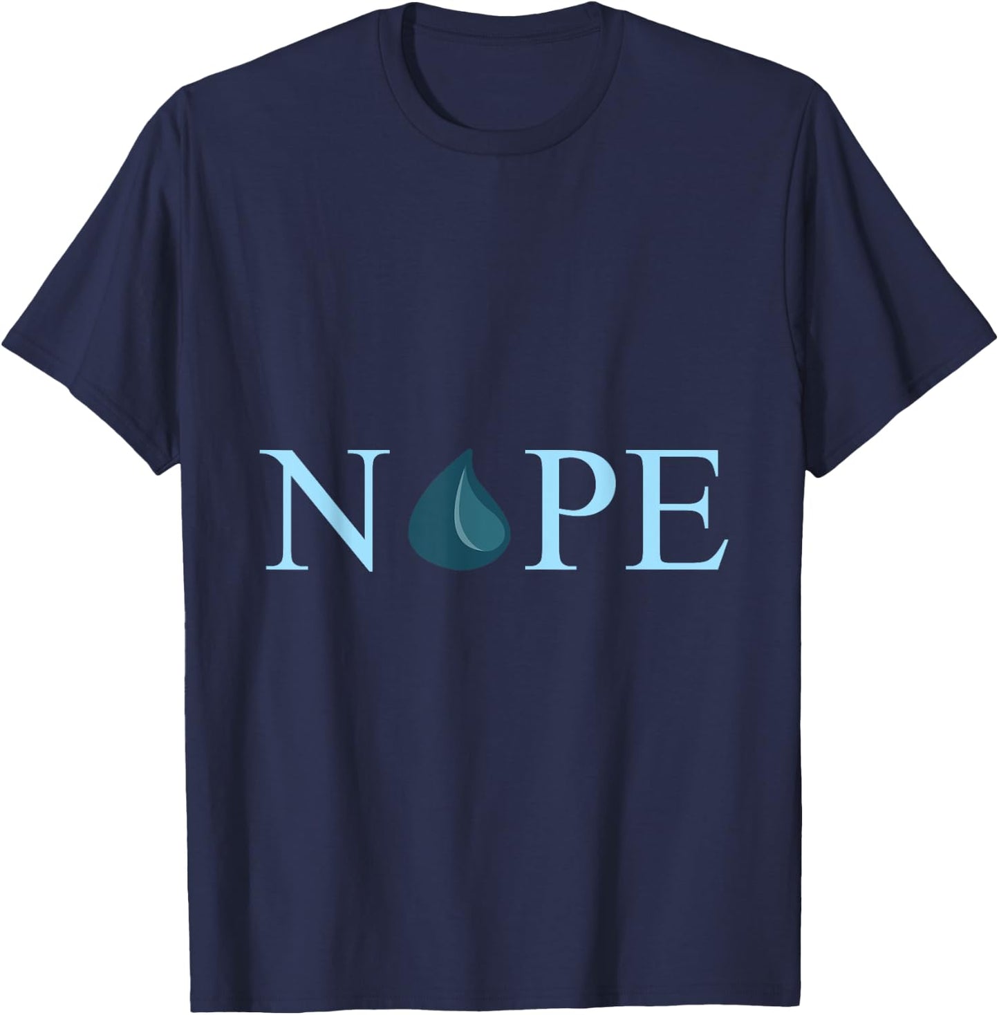 Nope Mana Blue Magic Symbol OOM T-Shirt - T-Shirt | Navy