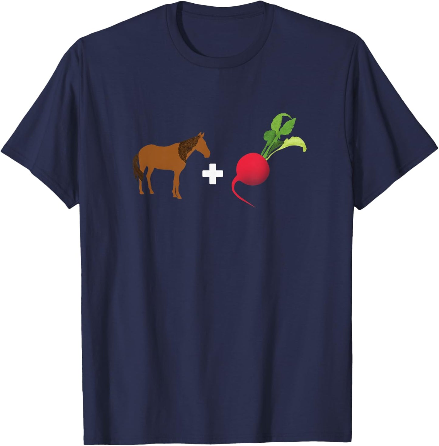 Horse Radish Funny Vegetable Pun, Horseradish Foodie T-Shirt - T-Shirt | Navy
