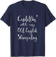 Old English Sheepdog Dog Mom Shirt Matching Dog Pajamas Women Kids T-Shirt - T-Shirt | Navy