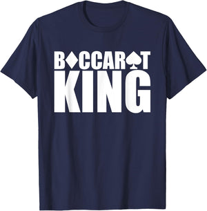 Baccarat King Fun Baccarat Cards Games-Baccarat Is My Game T-Shirt - T-Shirt | Navy
