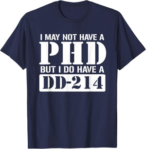 DD-214 Alumni Veterans Patriotic US American Flag US Veteran T-Shirt - T-Shirt | Navy