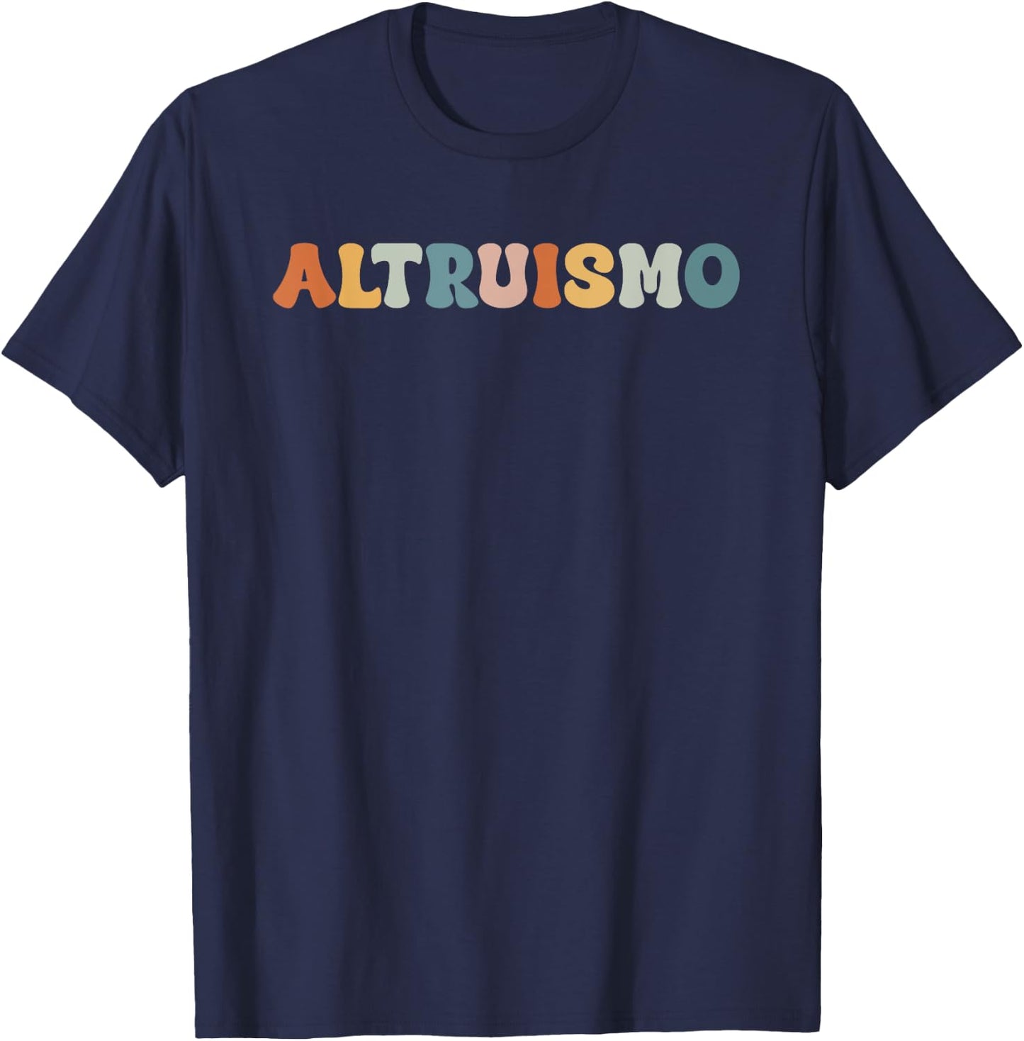 Altruismo Vintage Retro Groovy Social Psychology Lover T-Shirt - T-Shirt | Navy