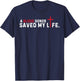 A Blood Donor Saved my live Christian Cross Blood Donor T-Shirt - T-Shirt | Navy
