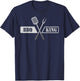 BBQ King Shirt for Grilling Dads & Barbecue Lovers T-Shirt - T-Shirt | Navy