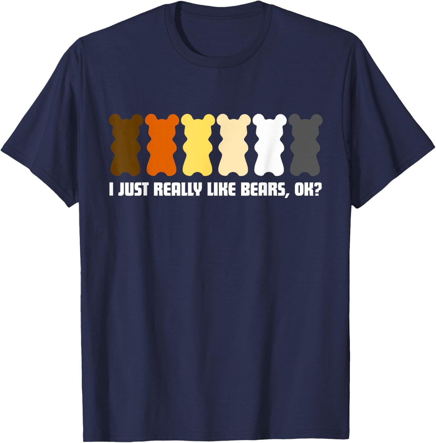 Cool Rainbow Gay Bear Funny 2019 Gay Pride Month T-Shirt - T-Shirt | Navy