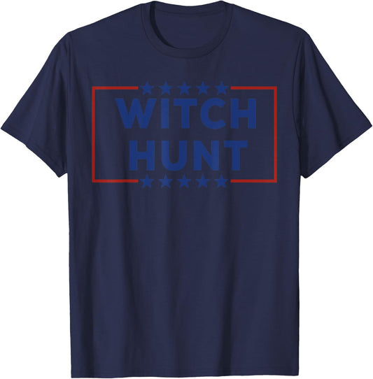 Funny Witch Hunt, Donald Trump Halloween Costume T-Shirt - T-Shirt | Navy