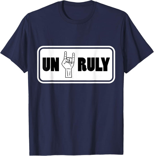 Unruly Jamaican Dancehall Reggae Music Island T-Shirt - T-Shirt | Navy