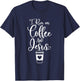 I run on Coffee and Jesus Cute Christian Coffee Lover T-Shirt - T-Shirt | Navy