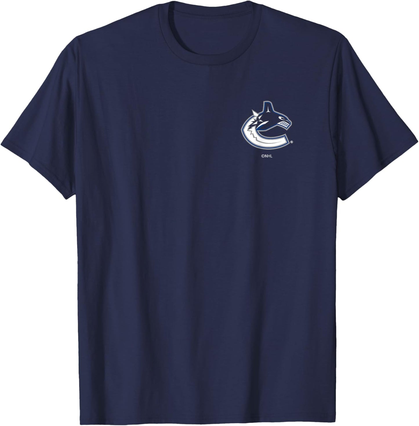Vancouver Canucks Support Navy Officially Licensed T-Shirt - T-Shirt | Navy