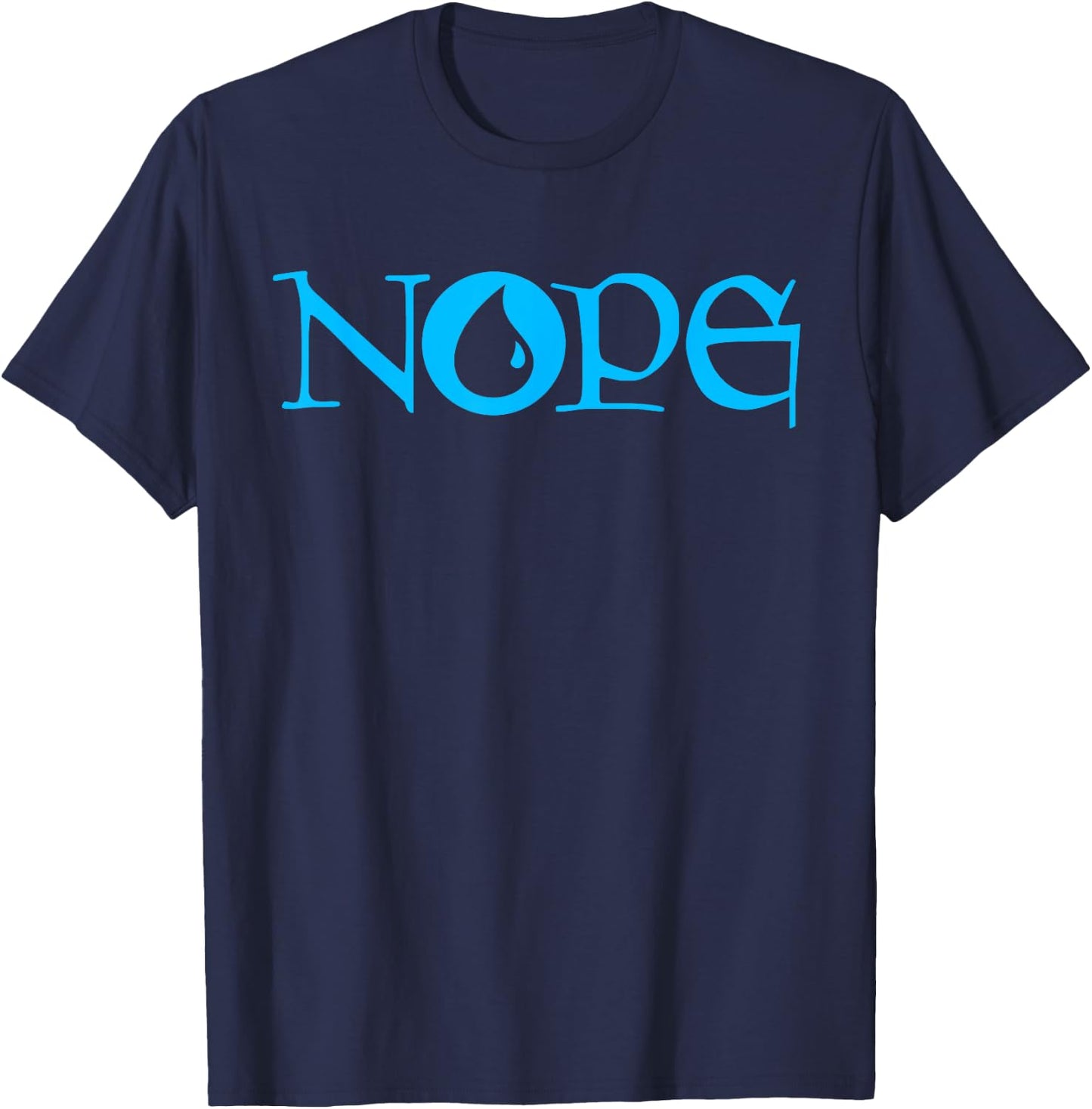 NOPE | Dark Blue Magic | Island Mana Symbol T-Shirt - T-Shirt | Navy