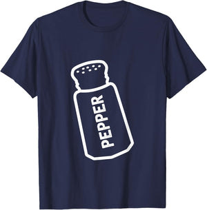 BFF Costume Salt & Pepper Lazy Halloween Costumes T-Shirt - T-Shirt | Navy