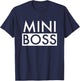 Mini Boss Matching Family Portrait Son Daughter Kid T-Shirt - T-Shirt | Navy