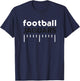 Blue Valley West Jaguars Football Lines HS T-Shirt - T-Shirt | Navy