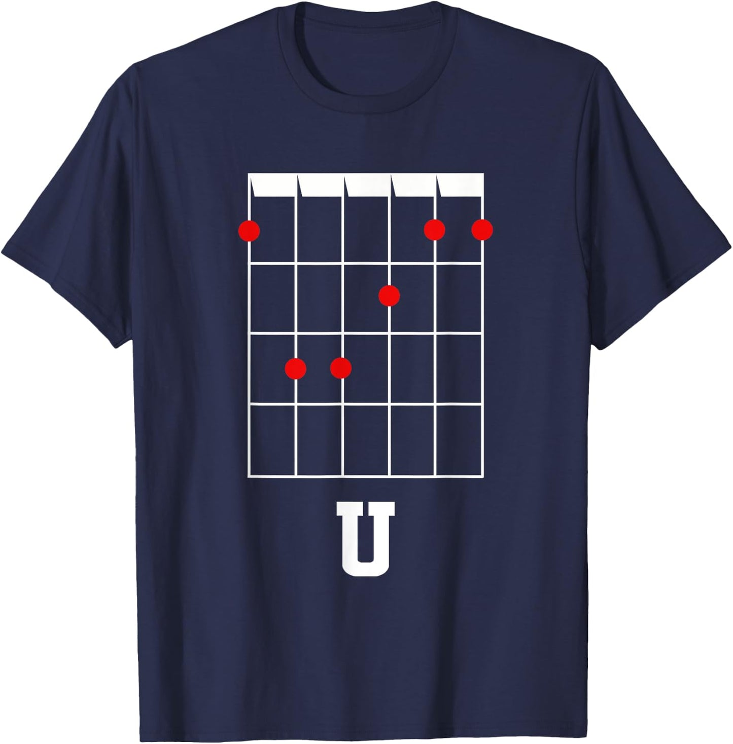 F U Funny Guitar Chord For Guitarists T-Shirt - T-Shirt | Navy