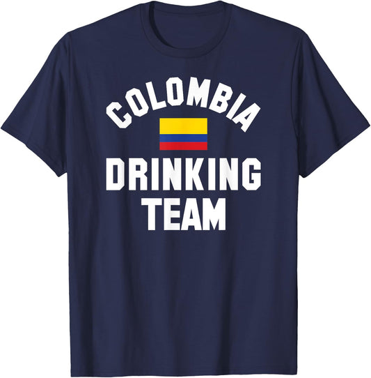 Colombia drinking team design for Colombia beer fests T-Shirt - T-Shirt | Navy