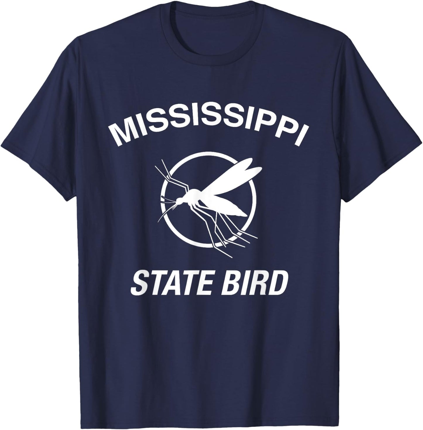 Funny Mississippi State Bird Mosquito T Shirt T-Shirt - T-Shirt | Navy