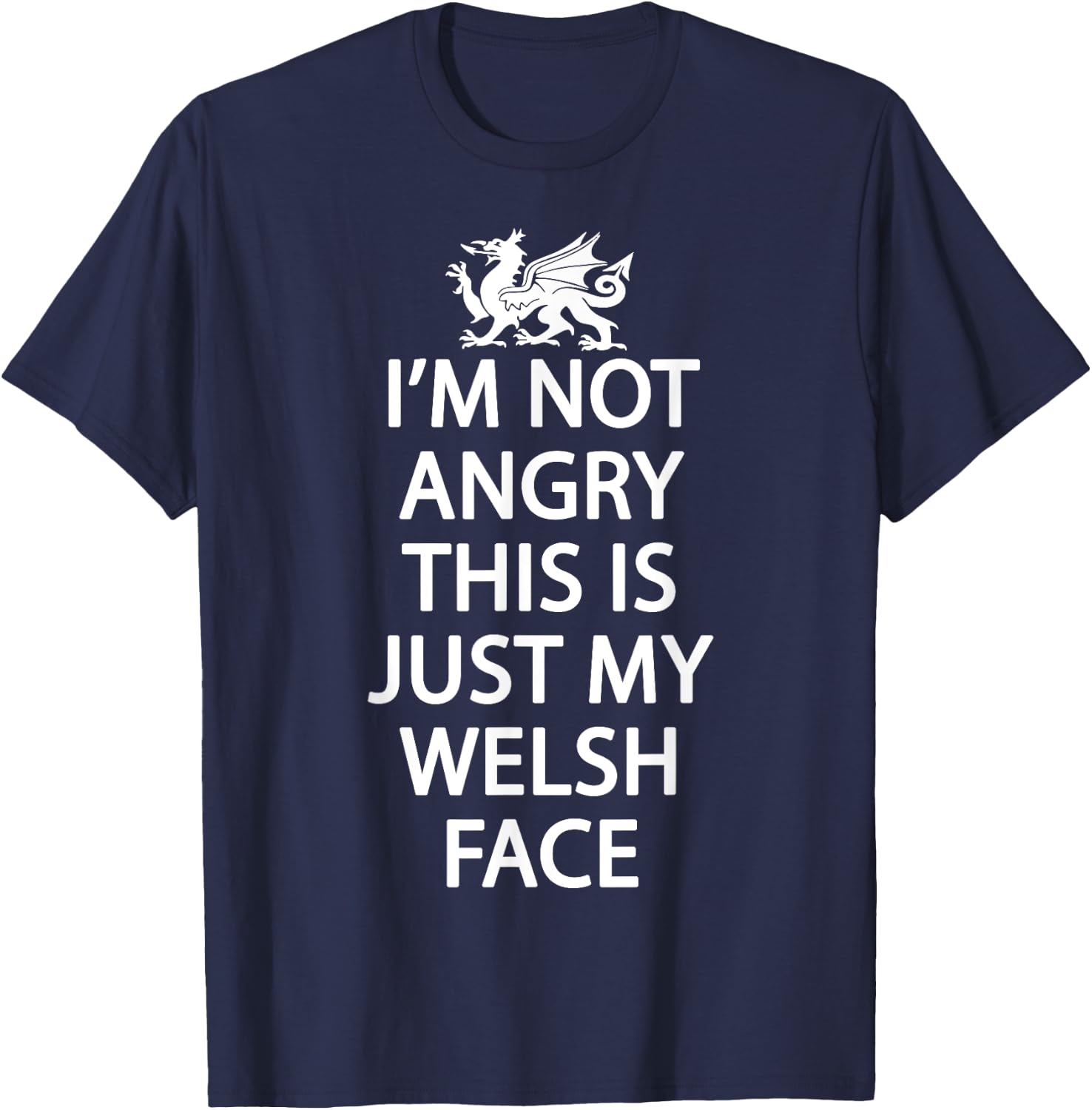 Welsh Dragon Wales Flag Shirt Welsh History Men's Black Small Classic Fit Short Sleeve T-Shirt - T-Shirt | Navy