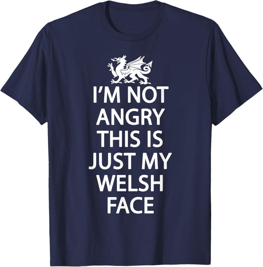Welsh Dragon Wales Flag Shirt Welsh History Men's Black Small Classic Fit Short Sleeve T-Shirt - T-Shirt | Navy