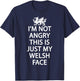 Welsh Dragon Wales Flag Shirt Welsh History Men's Black Small Classic Fit Short Sleeve T-Shirt - T-Shirt | Navy
