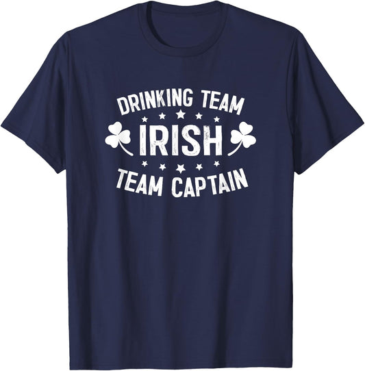 Irish Drinking Team, Team Captain T-Shirt - T-Shirt | Navy